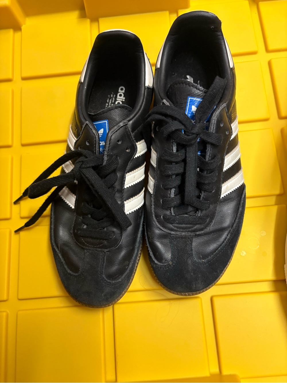 adidas Black Sneakers with White Three-Stripe